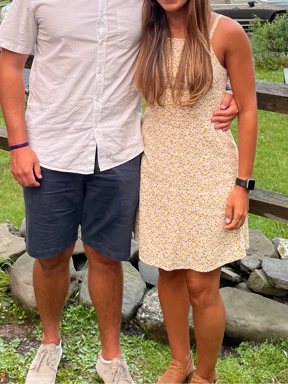 Old Navy Yellow Floral Spaghetti-Strap Midi Dress